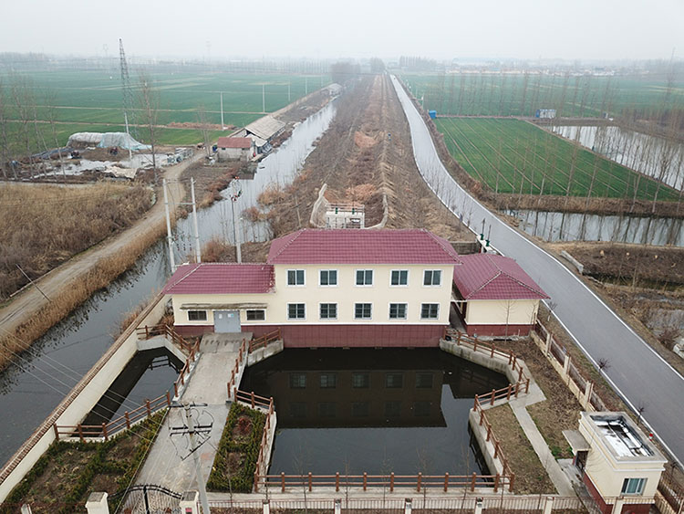 山東省淮河洼地治理工程蓋村泵站